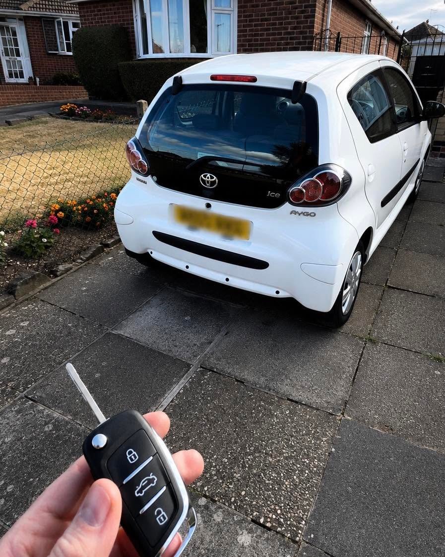 Spare key made for a Toyota Aygo in Loughborough