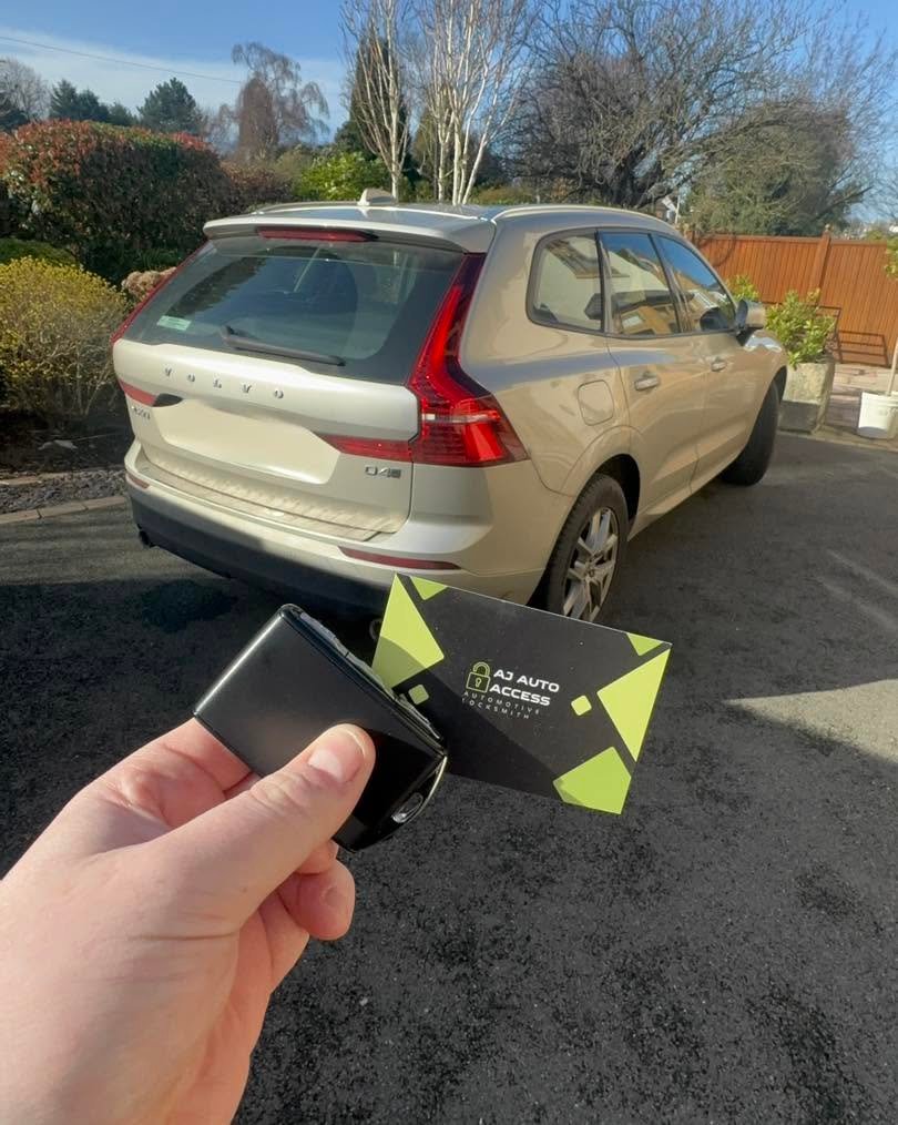 Spare key cut and programmed by AJ Auto Access for a Volvo XC60